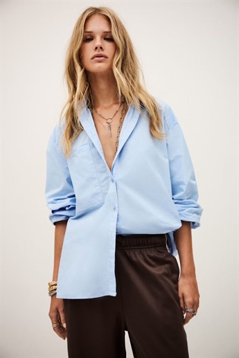 Ba&sh, Adam oversize shirt, light blue